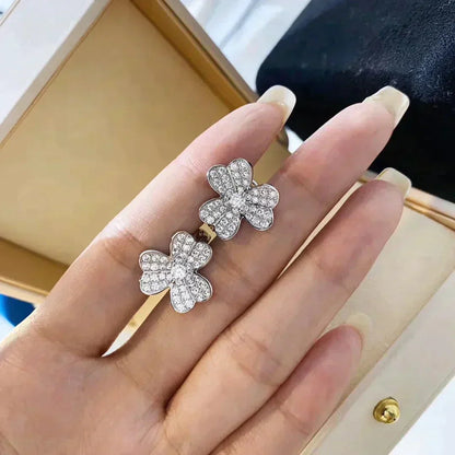 [Star Jewelry]CLOVER COMOS DIAMOND EARRINGS SILVER