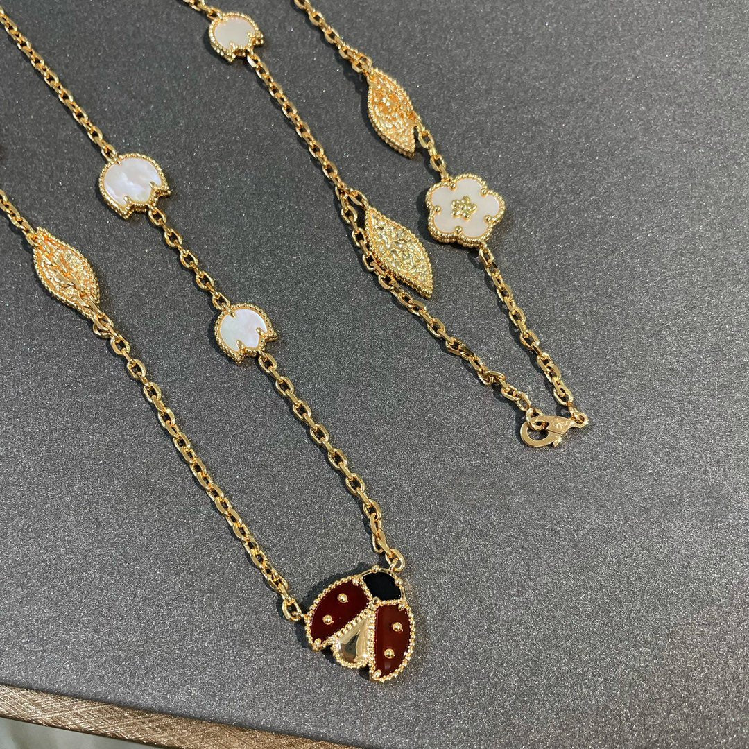 [Star Jewelry]LUCKY SPRING 15 MOTIFS GOLD NECKLACE