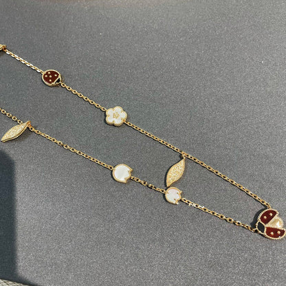 [Star Jewelry]LUCKY SPRING 15 MOTIFS GOLD NECKLACE
