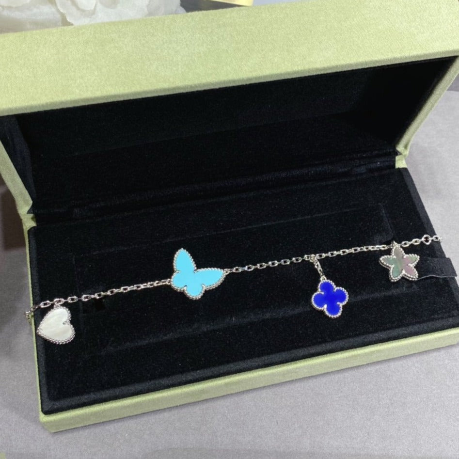[Star Jewelry]LUCKY SPRING SILVER BRACELET 4 MOTIF