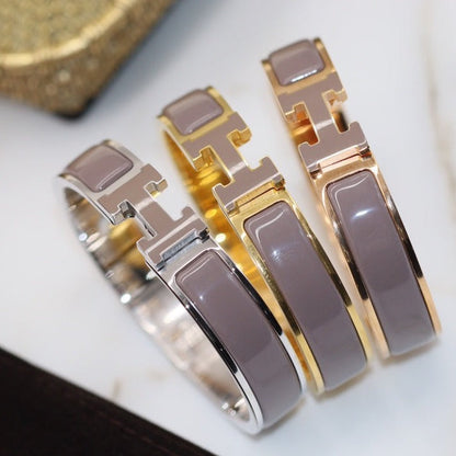 [Star Jewelry]H BRACELET 12MM BROWN