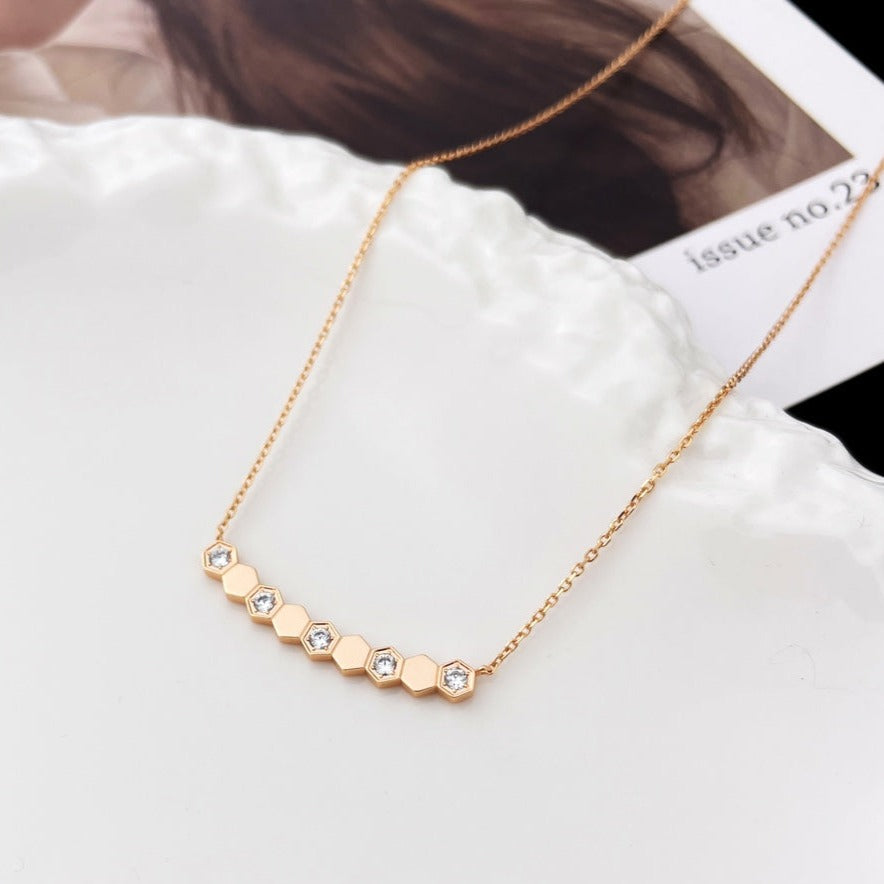 [Star Jewelry]BEE MY LOVE DIAMOND NECKLACE