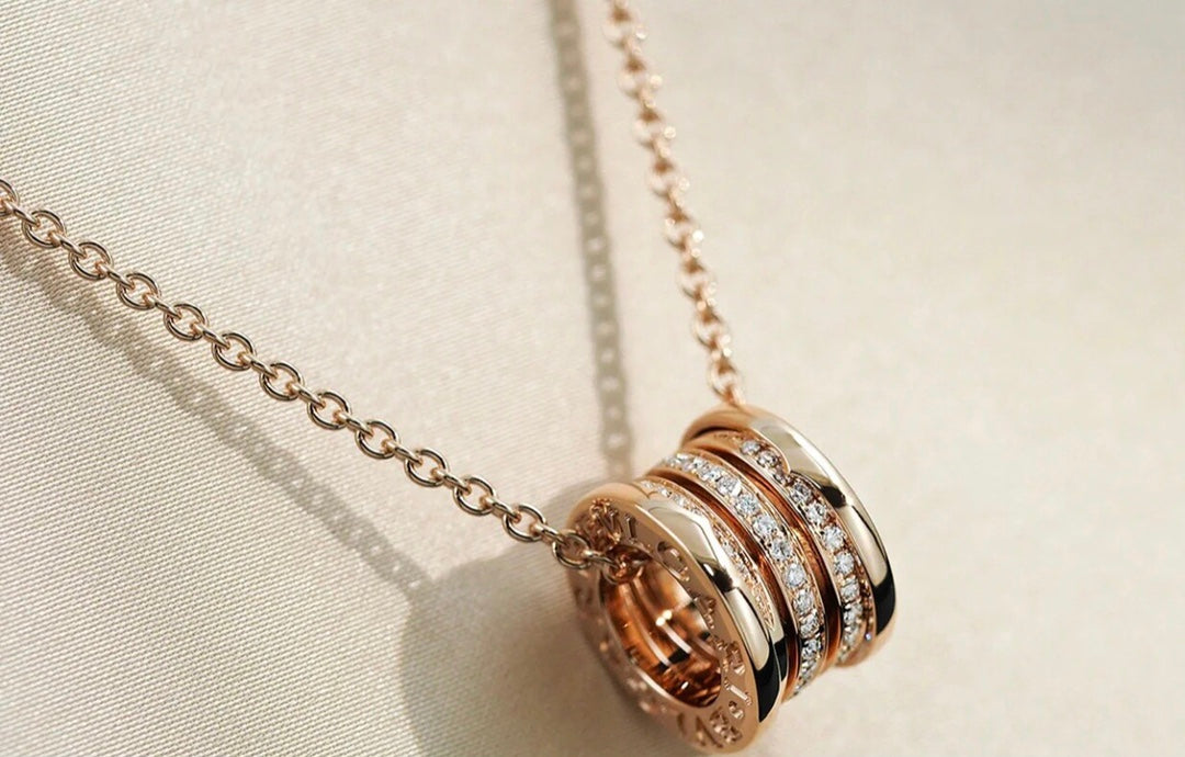 [Star Jewelry]ZERO 1 PINK GOLD DIAMOND NECKLACE