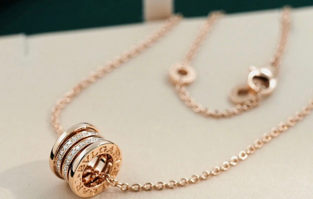 [Star Jewelry]ZERO 1 PINK GOLD DIAMOND NECKLACE