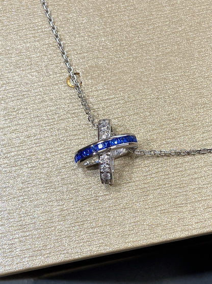 [Star Jewelry]LIENS DIAMOND SILVER NECKLACE