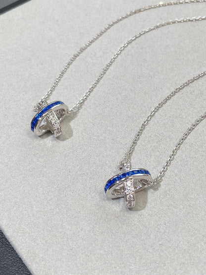 [Star Jewelry]LIENS DIAMOND SILVER NECKLACE