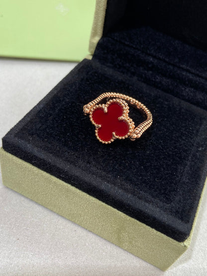 [Star Jewelry]CLOVER RIVERSIBLE ROSE GOLD RING