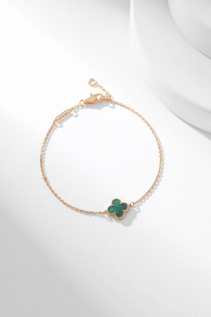 [Star Jewelry]CLOVER BRACELET MALACHITE 1 MOTIF
