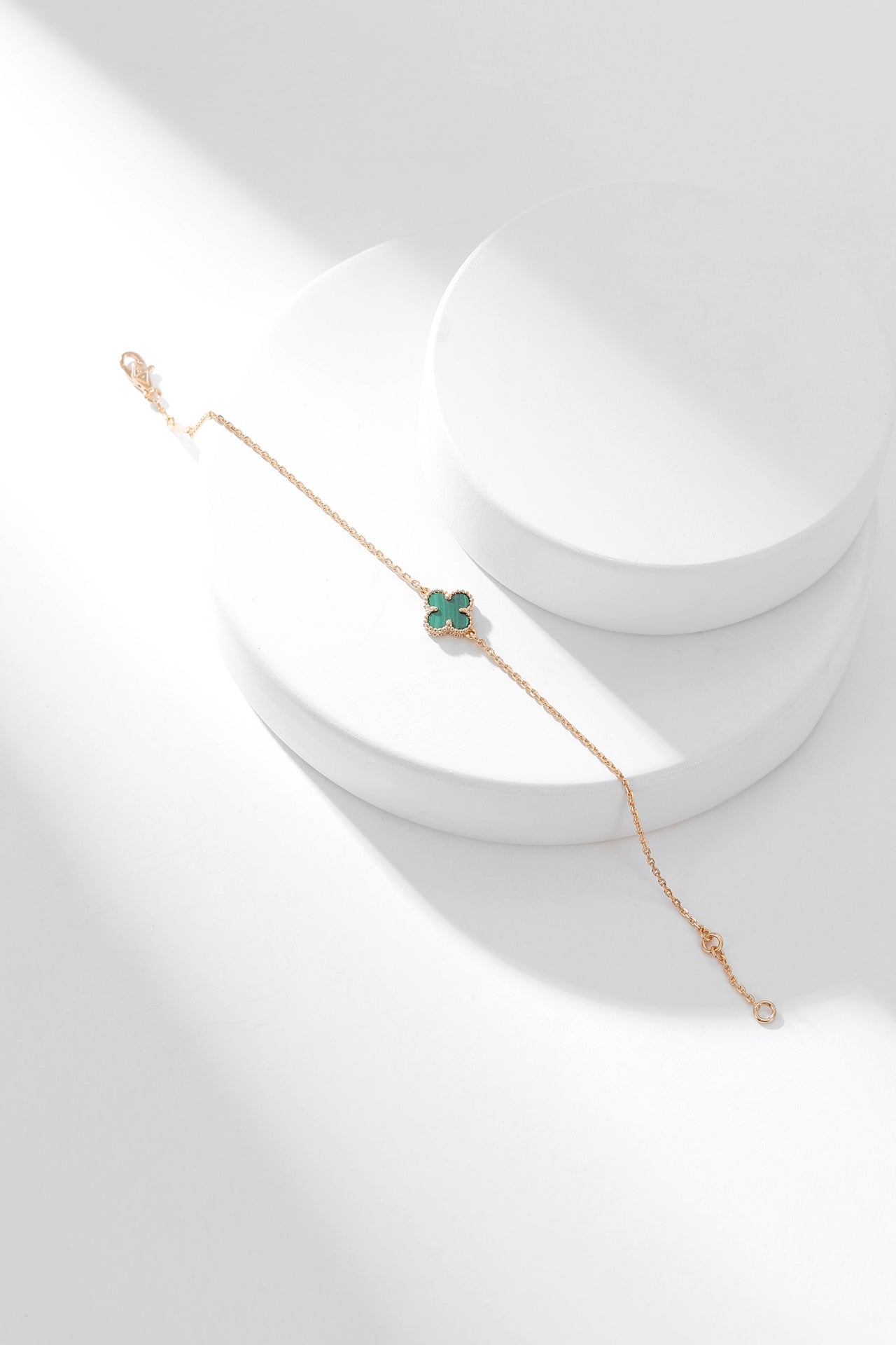 [Star Jewelry]CLOVER BRACELET MALACHITE 1 MOTIF