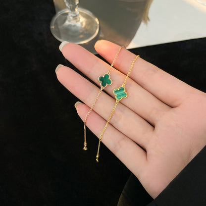 [Star Jewelry]CLOVER BRACELET MALACHITE 1 MOTIF