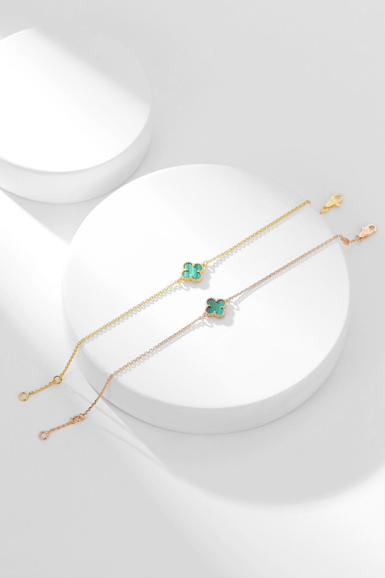 [Star Jewelry]CLOVER BRACELET MALACHITE 1 MOTIF