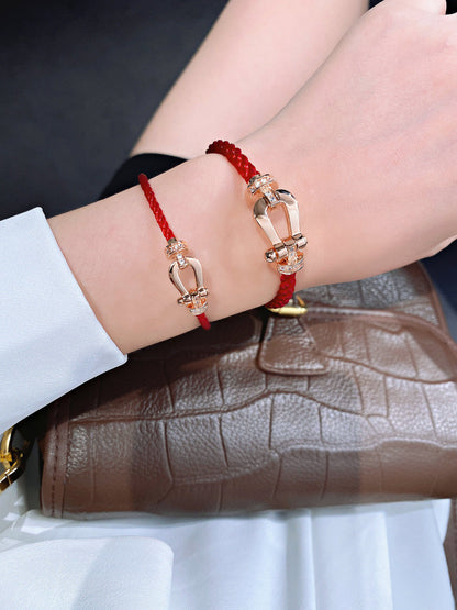 [Star Jewelry]FORCE 10 HALF DIAMOND PINK GOLD RED CORDERI LARGE AND MEDIUM MODEL