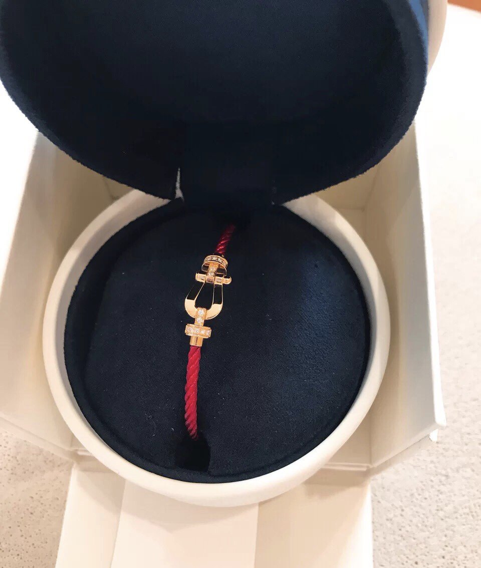 [Star Jewelry]FORCE 10 HALF DIAMOND PINK GOLD RED CORDERI LARGE AND MEDIUM MODEL