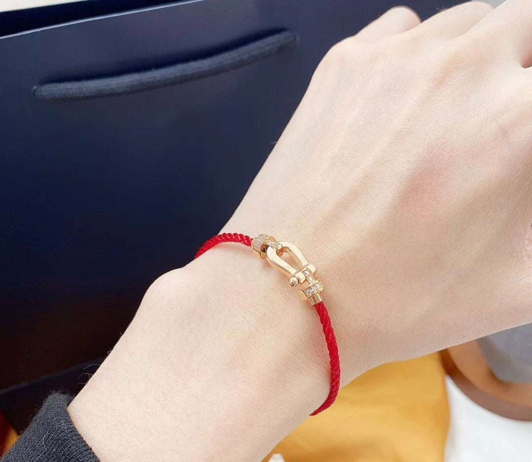 [Star Jewelry]FORCE 10 HALF DIAMOND PINK GOLD RED CORDERI LARGE AND MEDIUM MODEL