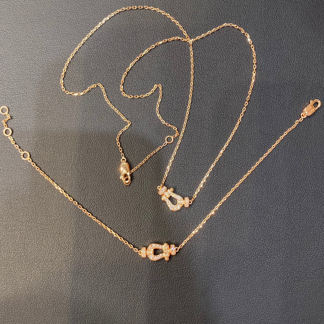 [Star Jewelry]FORCE 10 DIAMOND PINK GOLD NECKLACE MINI MODEL