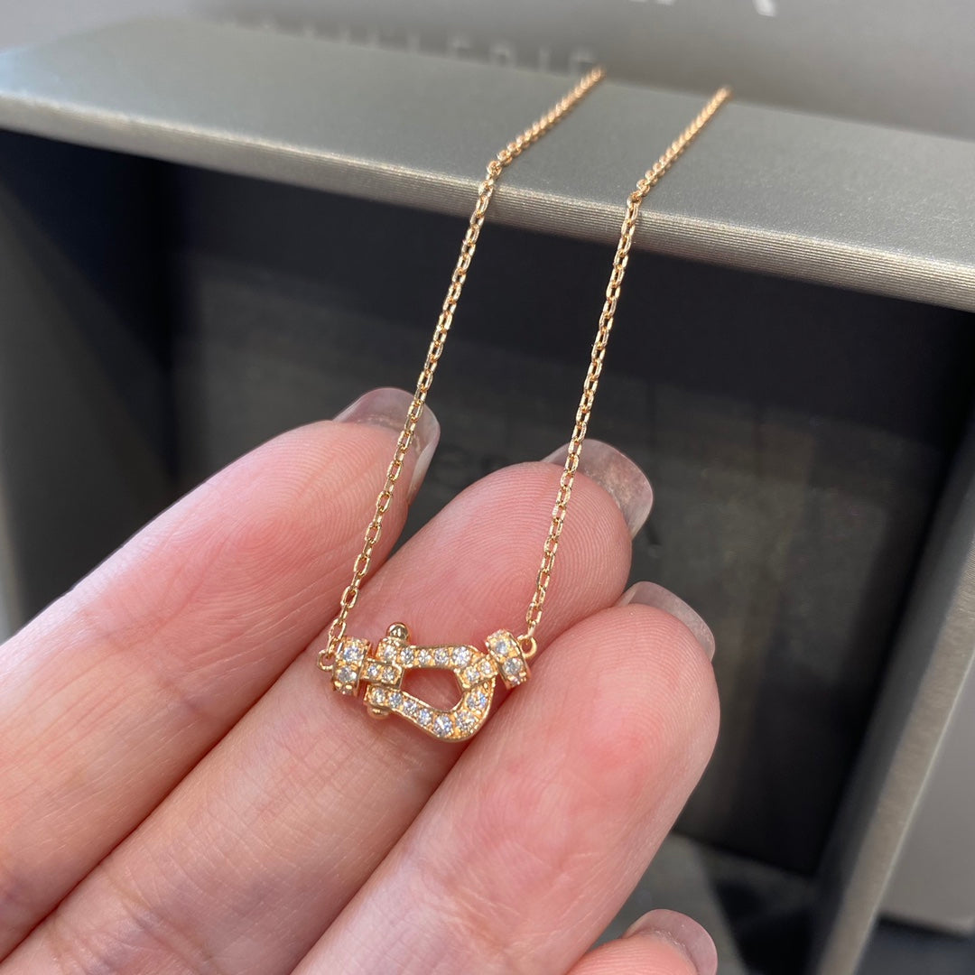 [Star Jewelry]FORCE 10 DIAMOND PINK GOLD NECKLACE MINI MODEL