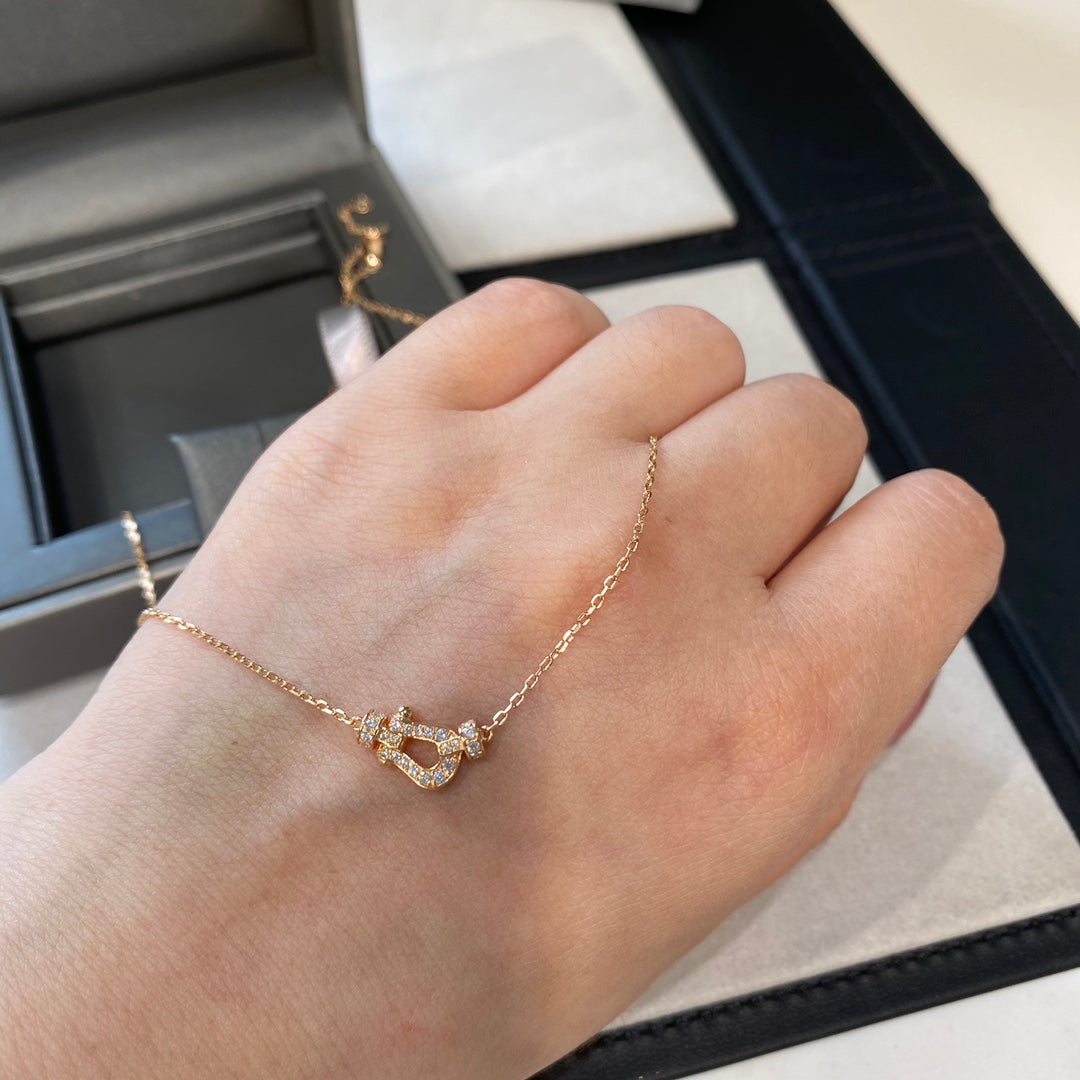[Star Jewelry]FORCE 10 DIAMOND PINK GOLD NECKLACE MINI MODEL