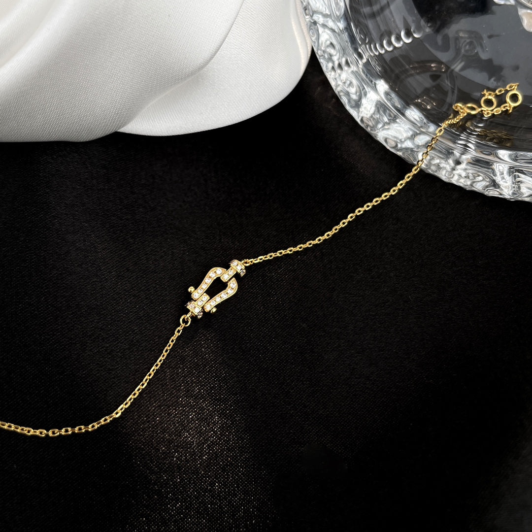 [Star Jewelry]FORCE 10 FULL DIAMOND BUCKLE CHAIN LINK MINI MODEL