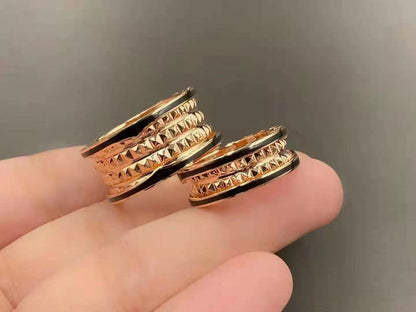 [Star Jewelry]ZERO 1 ROCK BLACK CERAMIC PINK GOLD LARGE MODEL