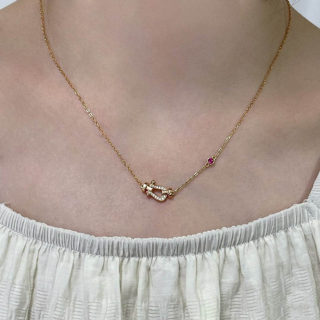 [Star Jewelry]FORCE 10 DIAMOND PINK GOLD NECKLACE