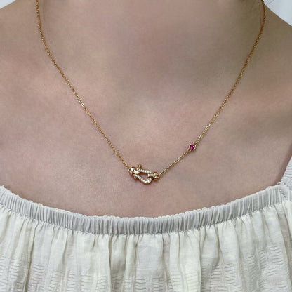[Star Jewelry]FORCE 10 DIAMOND PINK GOLD NECKLACE