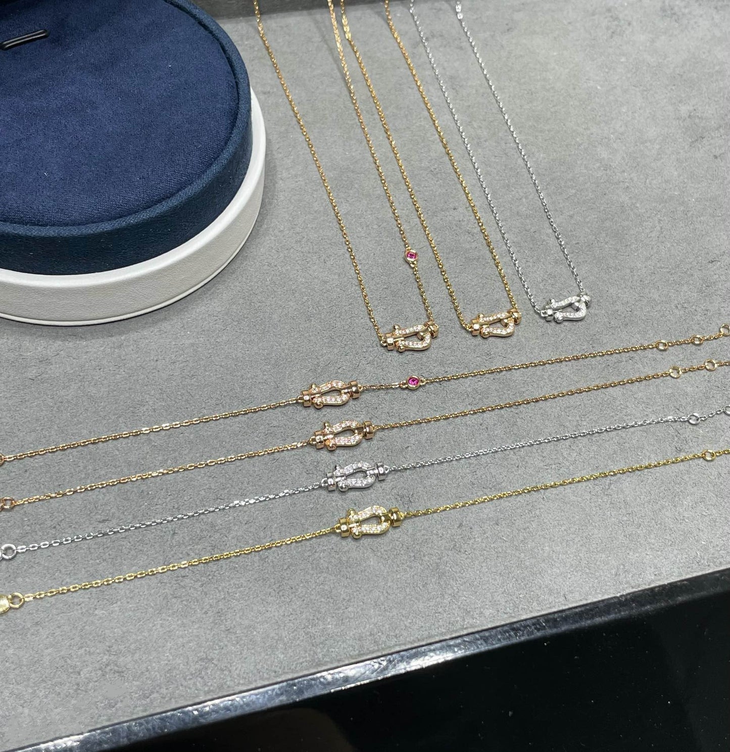 [Star Jewelry]FORCE 10 DIAMOND PINK GOLD NECKLACE