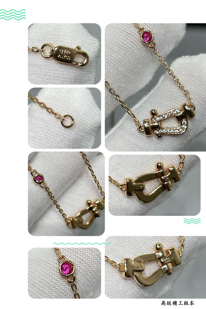 [Star Jewelry]FORCE 10 DIAMOND PINK GOLD NECKLACE
