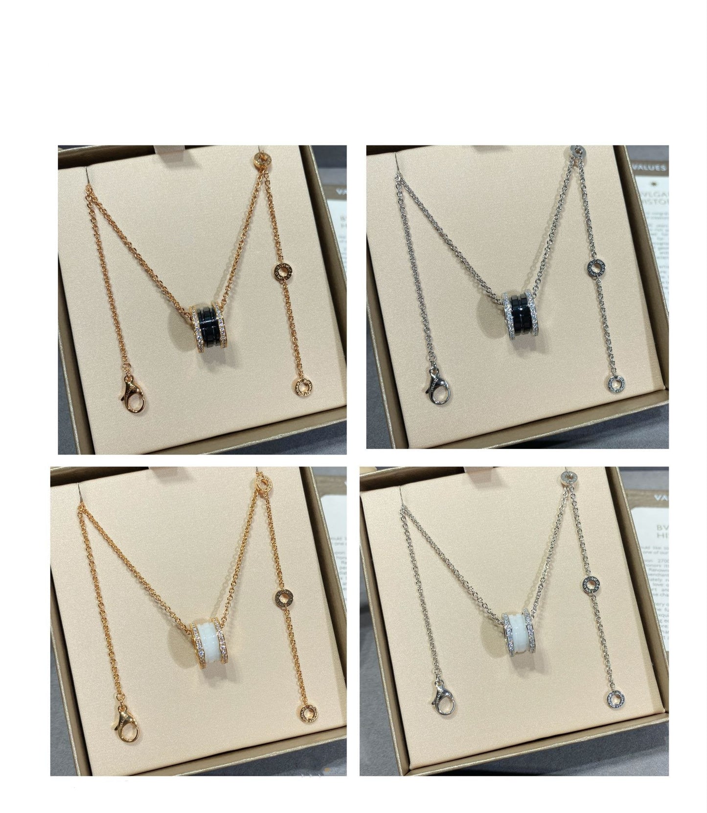 [Star Jewelry]ZERO 1 DIAMOND CERAMIC NECKLACE