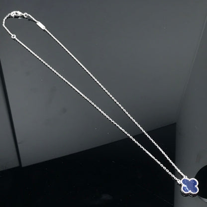 [Star Jewelry]CLOVER PIETERSITE SILVER LONG NECKLACE