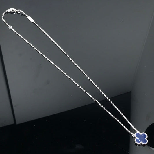 [Star Jewelry]CLOVER PIETERSITE SILVER LONG NECKLACE