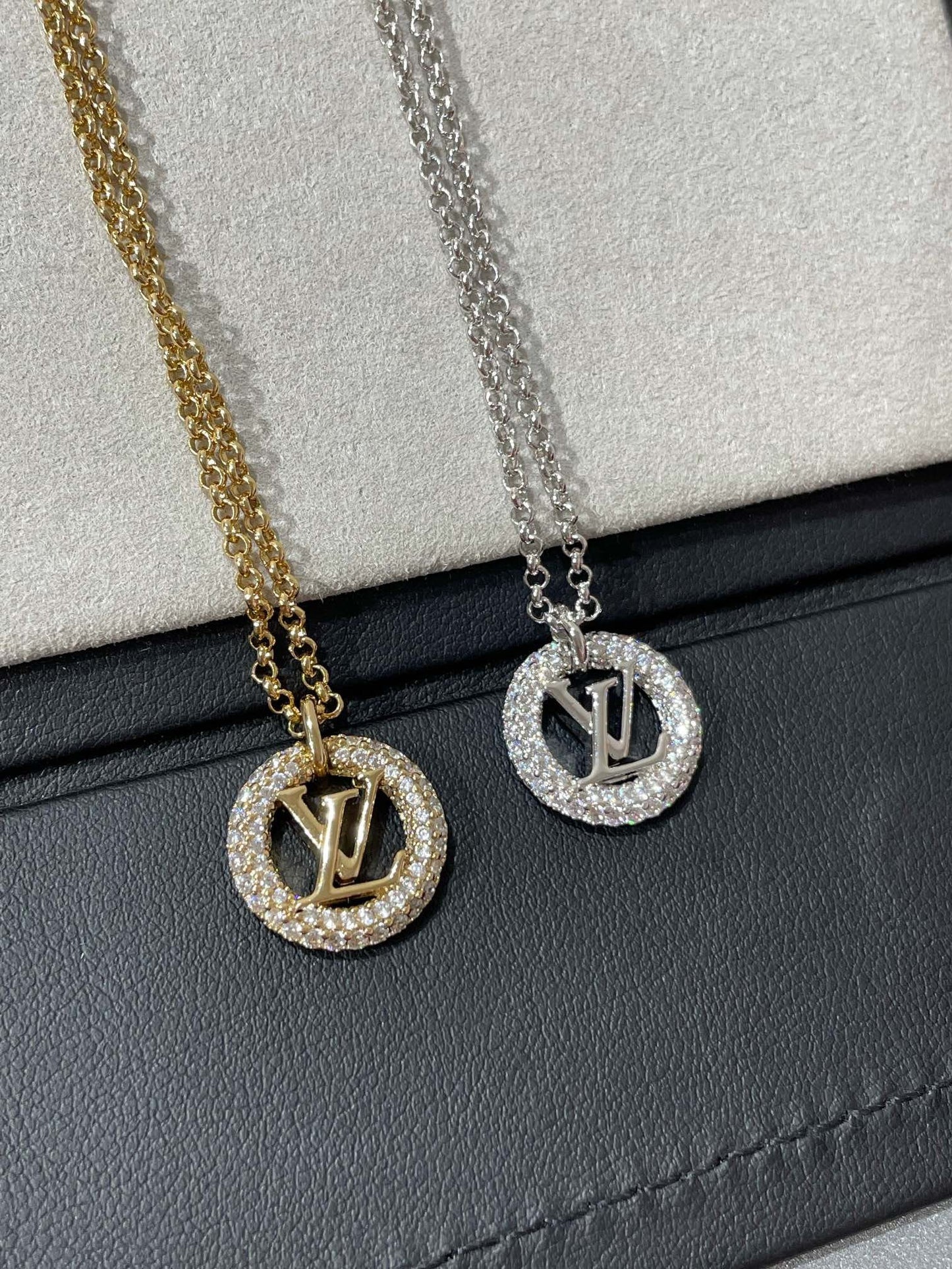 [Star Jewelry]BY NIGHT DIAMOND PAVED NECKLACE