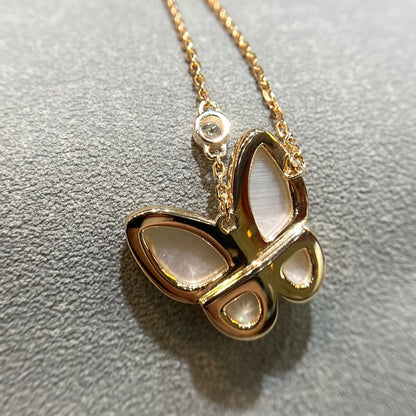 [Star Jewelry]BUTTERFLY MOP DIAMOND NECKLACE