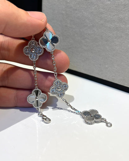 [Star Jewelry] CLOVER 5 MOTIF LASER BRACELET COLLECTION