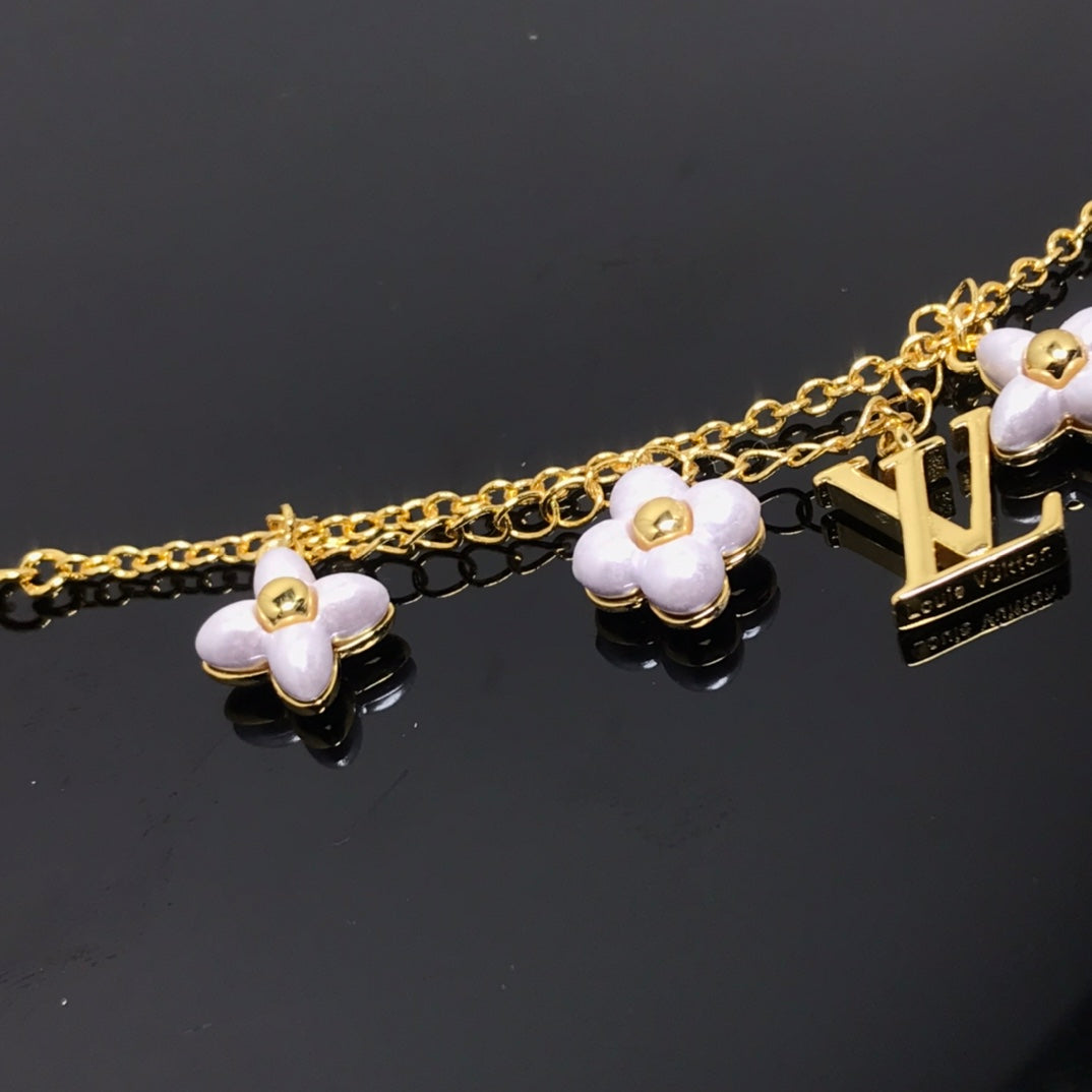 [Star Jewelry]LOGO 6 MOTIF STAR AND SUN GOLD BRACELET
