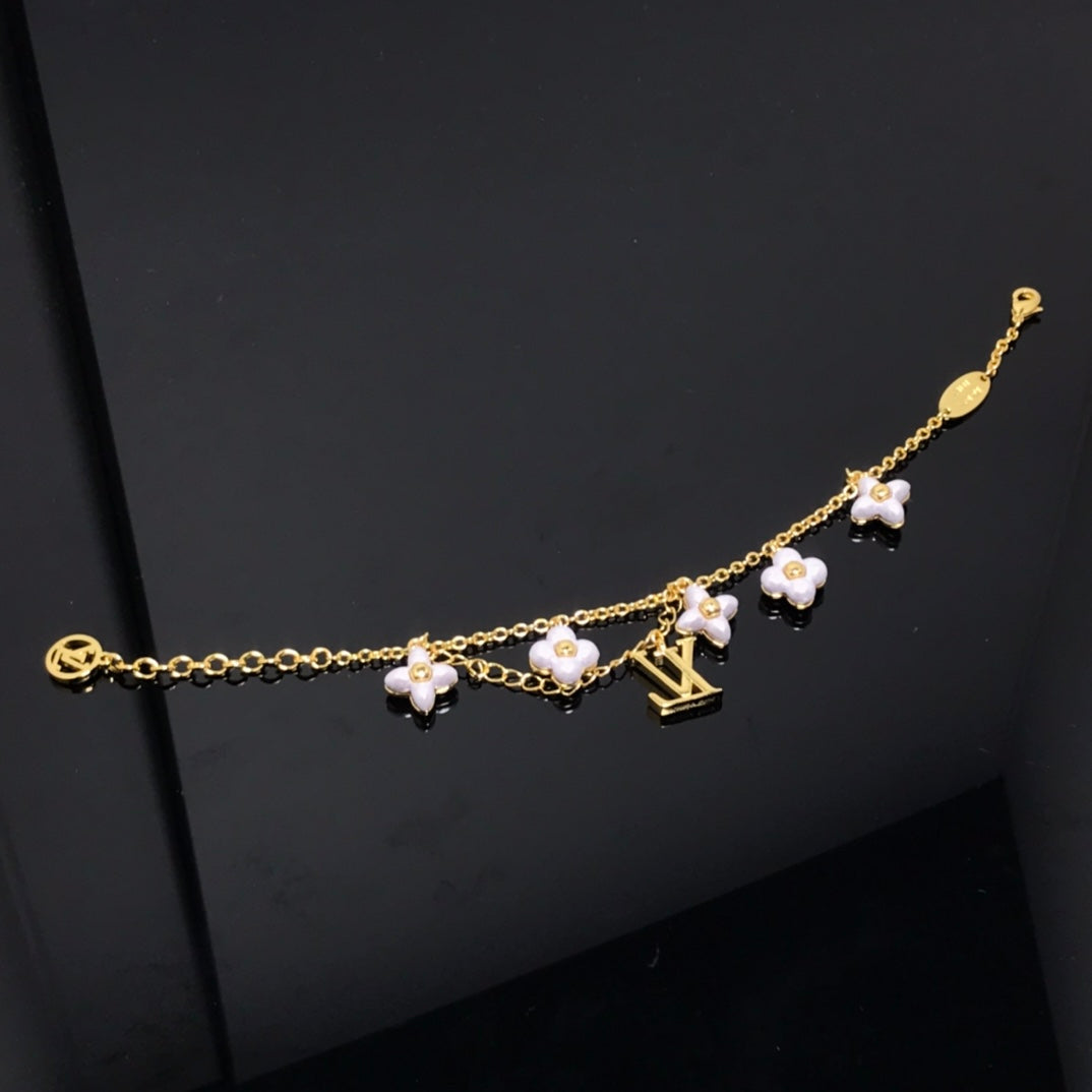 [Star Jewelry]LOGO 6 MOTIF STAR AND SUN GOLD BRACELET