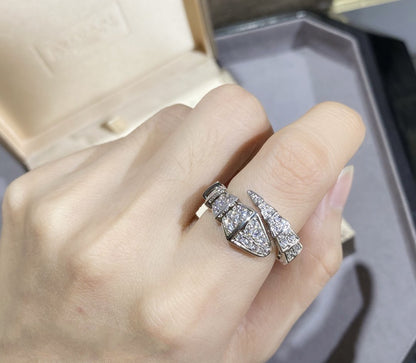 [Star Jewelry]SERPENTI LARGE RING SILVER DIAMOND PAVED