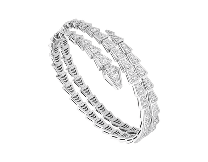 [Star Jewelry]SERPENTI BRACELET SILVER DIAMOND DOUBLE ROW