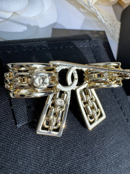 [Star Jewelry]25K Hollow Bow Brooch