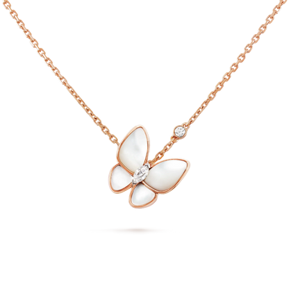 [Star Jewelry]BUTTERFLY MOP DIAMOND NECKLACE