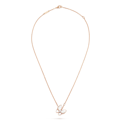 [Star Jewelry]BUTTERFLY MOP DIAMOND NECKLACE
