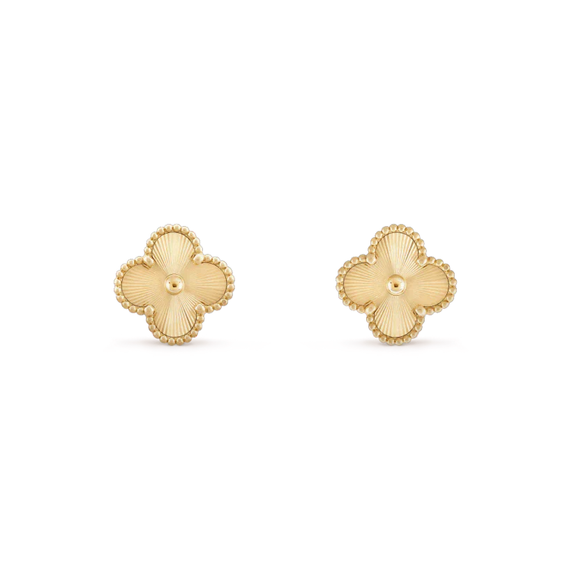 [Star Jewelry]CLOVER MINI 9.5MM LASER EARRINGS