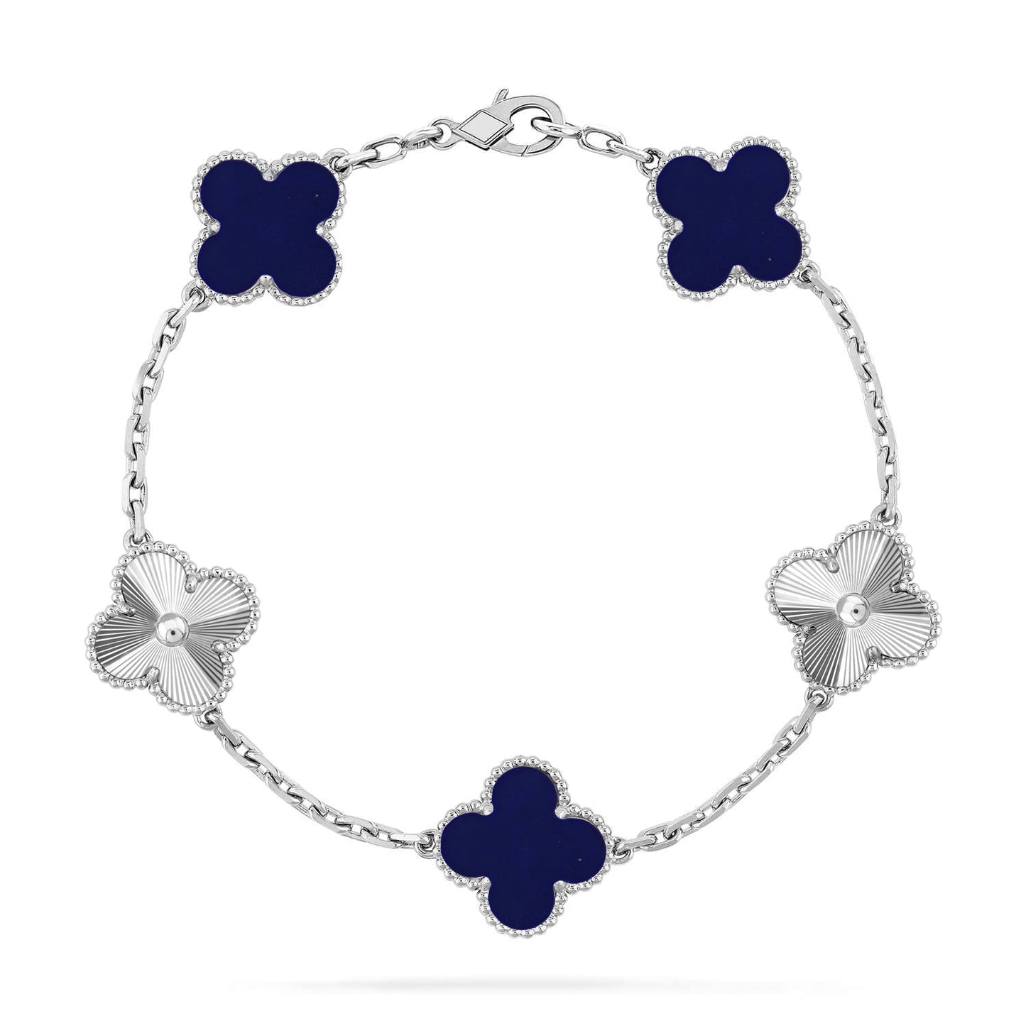 [Star Jewelry]CLOVER 5 MOTIF LAPIS LAZULI BRACELET COLLECTION