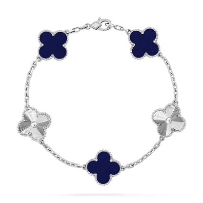 [Star Jewelry]CLOVER 5 MOTIF LAPIS LAZULI BRACELET COLLECTION