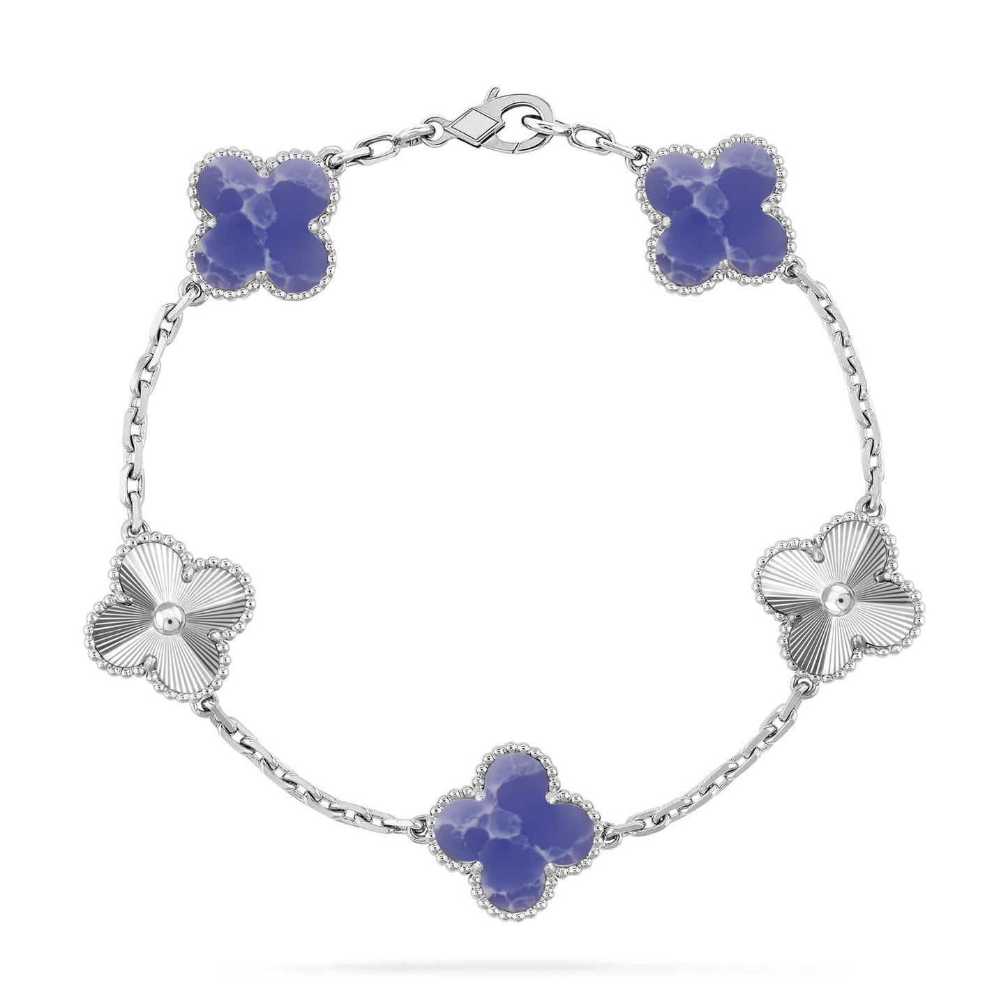 [Star Jewelry]CLOVER 5 MOTIF BLUE VEINS BRACELET COLLECTION