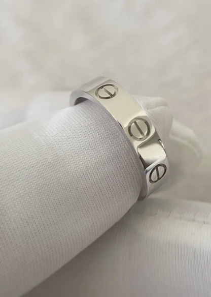 [Star Jewelry]LOVE RING 4MM 1 DIAMOND SILVER