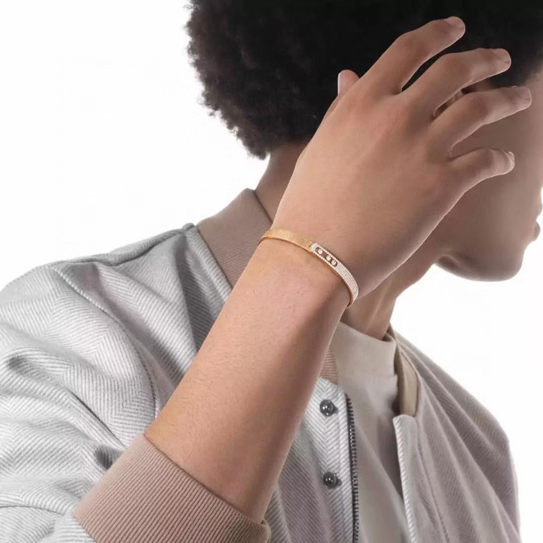 [Star Jewelry]2026 BRAND-NEW FROSTED BRACELET WITH DIAMONDS THREE COLORS