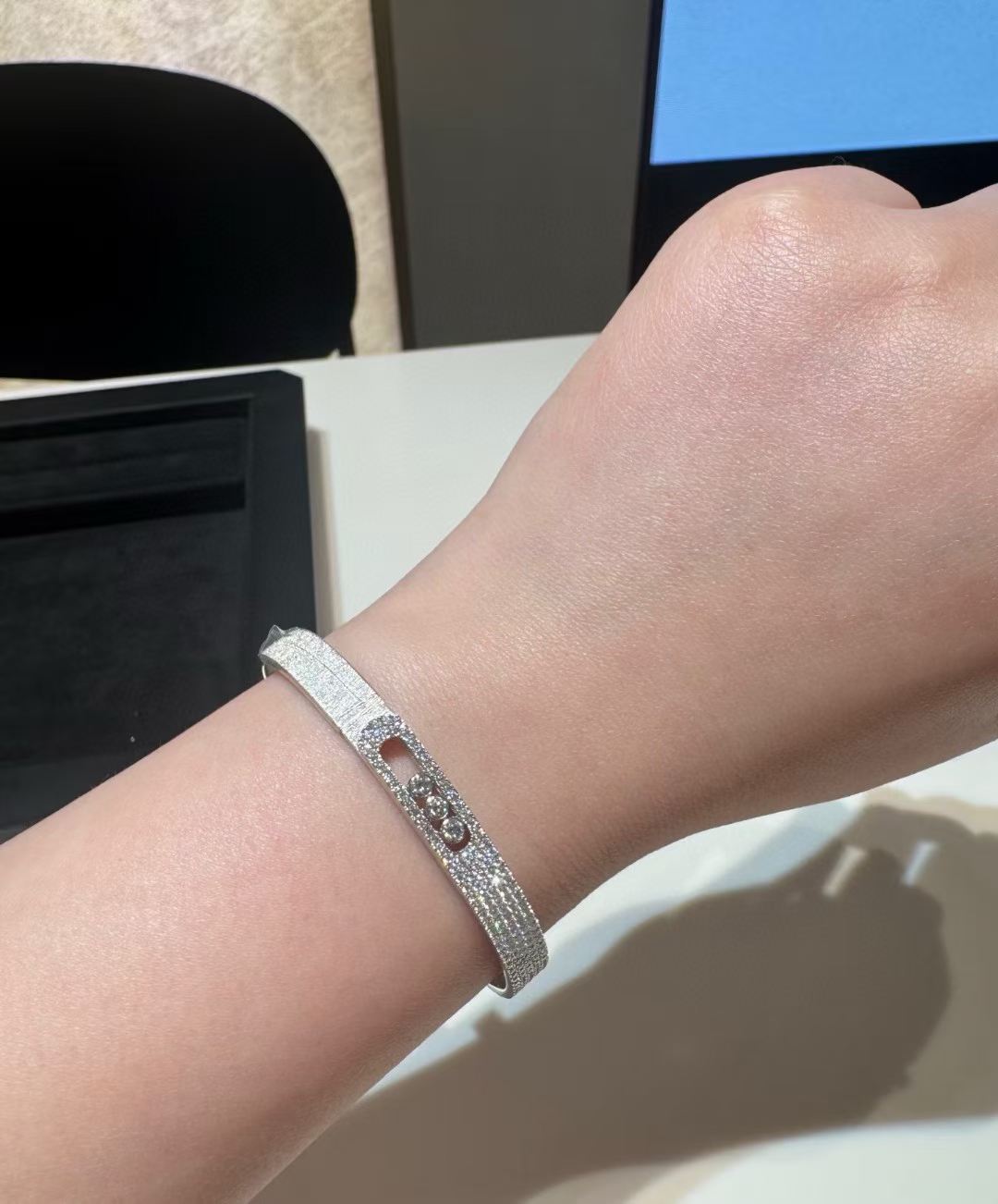 [Star Jewelry]2026 BRAND-NEW FROSTED BRACELET WITH DIAMONDS THREE COLORS