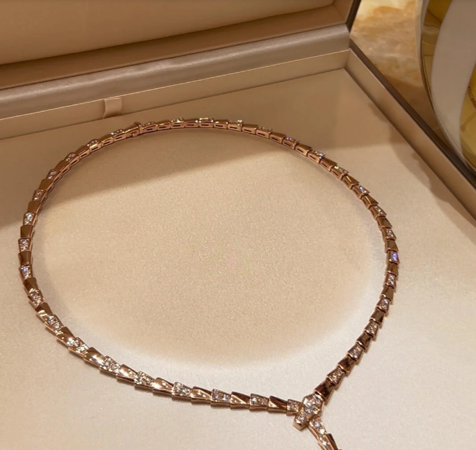 [Star Jewelry]NEW！SERPENT DIAMOND NECKLACE