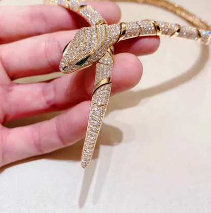 [Star Jewelry]HAUTE COUTURE GOLD SERPENTI NECKLACE
