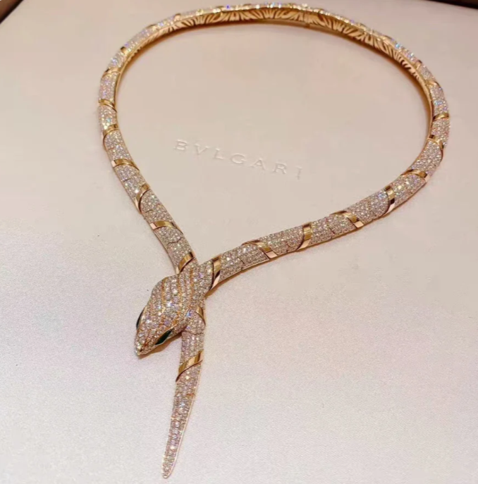 [Star Jewelry]HAUTE COUTURE GOLD SERPENTI NECKLACE
